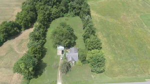 Aerial photo of home - overhead